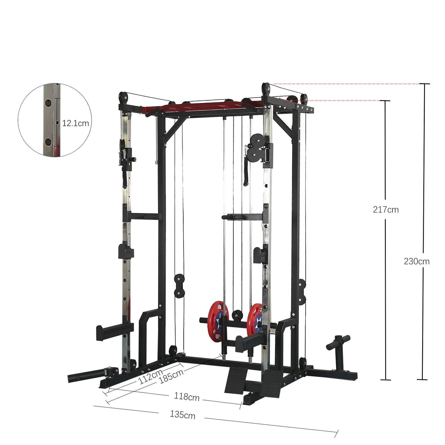 Best Power Cage with LAT Pulldown and Weight Storage Rack Optional Weight Bench, 1400 Lb Capacity Power Rack for Home and Garage Gyms, Multiple Accessory Squat Racks for Full Body Workouts