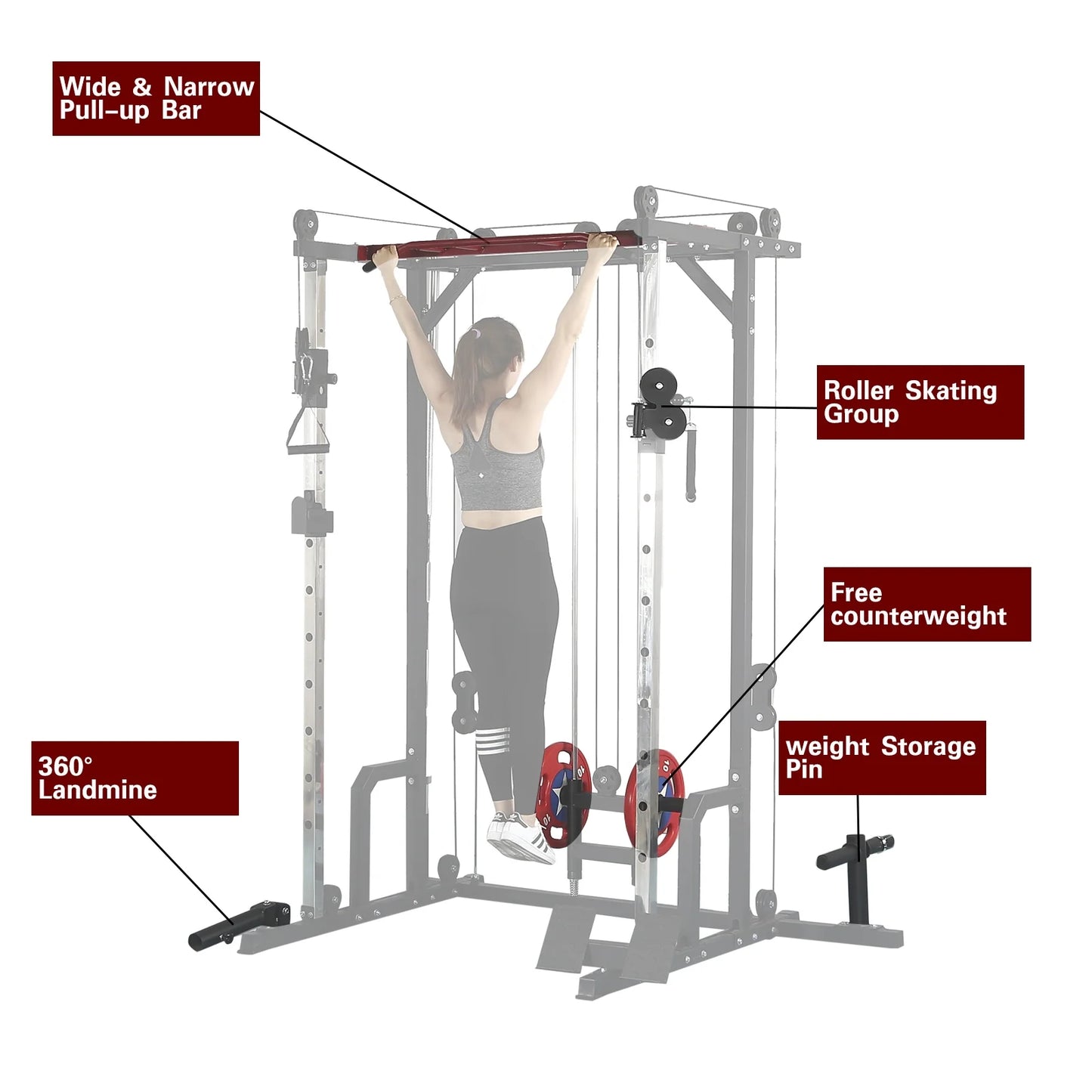 Best Power Cage with LAT Pulldown and Weight Storage Rack Optional Weight Bench, 1400 Lb Capacity Power Rack for Home and Garage Gyms, Multiple Accessory Squat Racks for Full Body Workouts