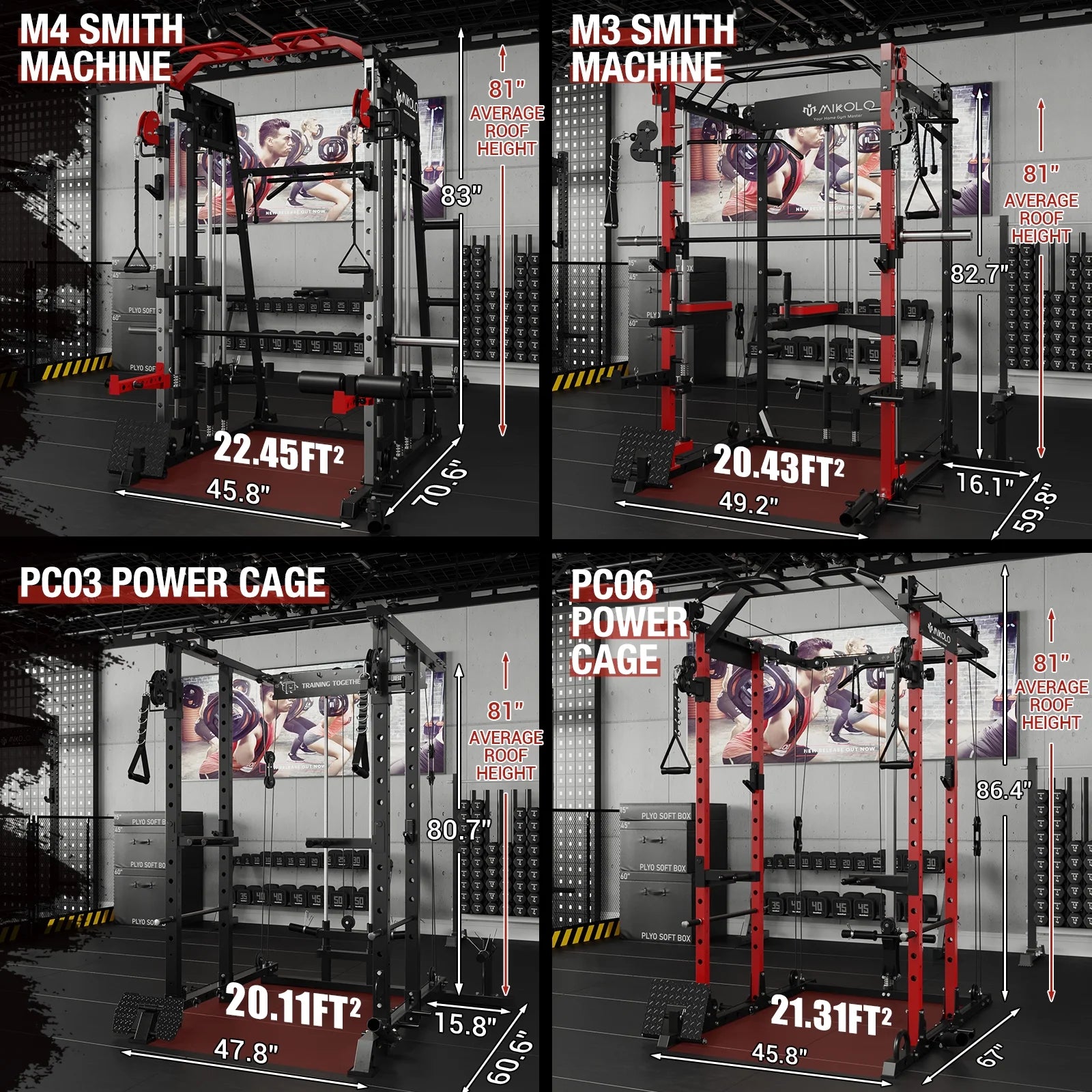 Power Rack Cage with LAT Pulldown System,1200 Lbs Capacity Power Rack with 800 Lbs Capacity Weight Bench and 1500 Lbs Capacity Barbell Combo (Upgraded)