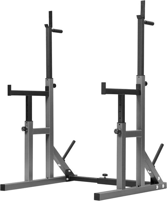 Squat Rack, Muti-Function Barbell Rack, Portable Squat Rack, Weight Rack for Bench Pres, Adjustable Weight Rack Fitness Barbell Bench Home Gym