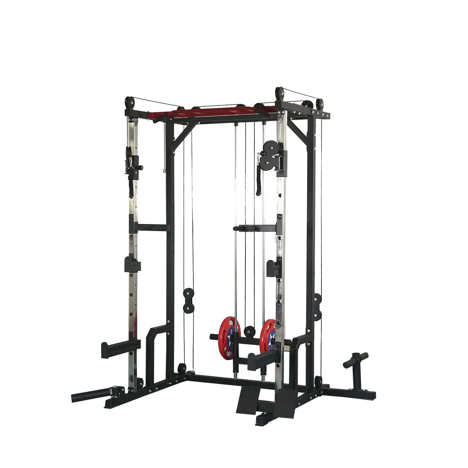 Best Power Cage with LAT Pulldown and Weight Storage Rack Optional Weight Bench, 1400 Lb Capacity Power Rack for Home and Garage Gyms, Multiple Accessory Squat Racks for Full Body Workouts