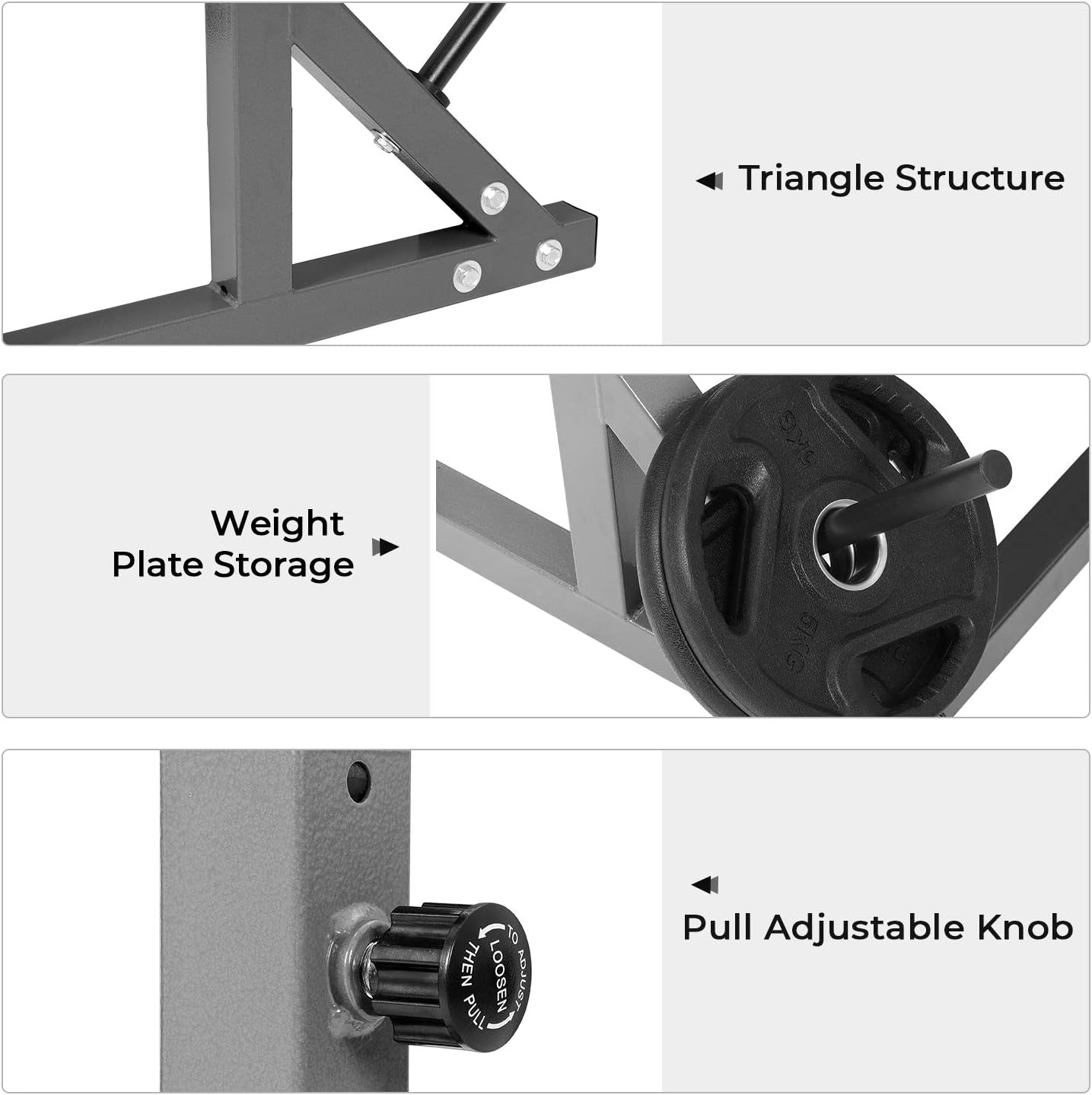 Squat Rack, Muti-Function Barbell Rack, Portable Squat Rack, Weight Rack for Bench Pres, Adjustable Weight Rack Fitness Barbell Bench Home Gym