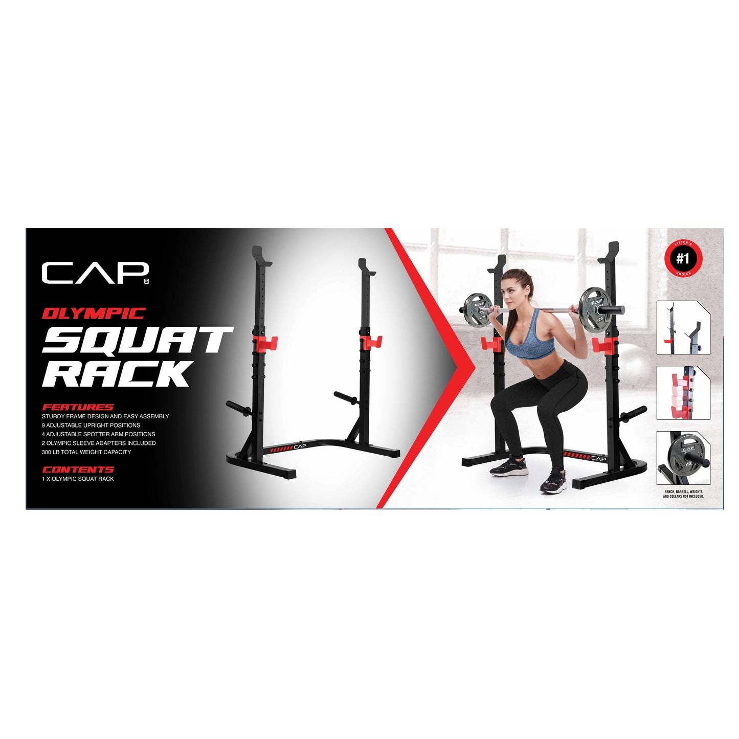 Adjustable Olympic Squat Rack