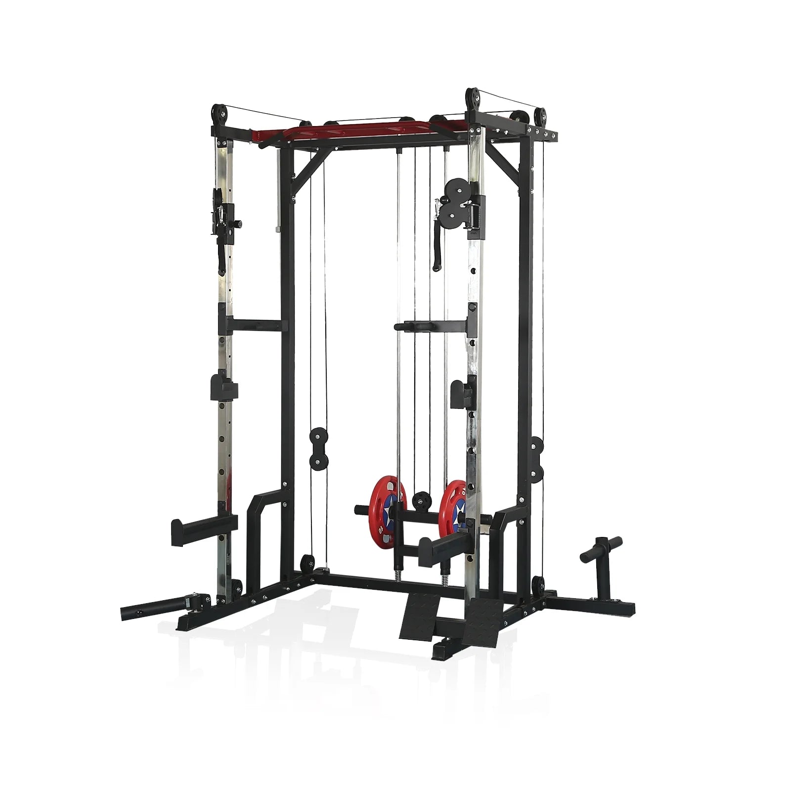 Best Power Cage with LAT Pulldown and Weight Storage Rack Optional Weight Bench, 1400 Lb Capacity Power Rack for Home and Garage Gyms, Multiple Accessory Squat Racks for Full Body Workouts