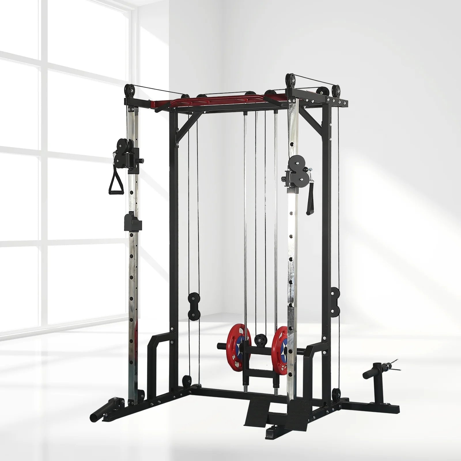 Best Power Cage with LAT Pulldown and Weight Storage Rack Optional Weight Bench, 1400 Lb Capacity Power Rack for Home and Garage Gyms, Multiple Accessory Squat Racks for Full Body Workouts